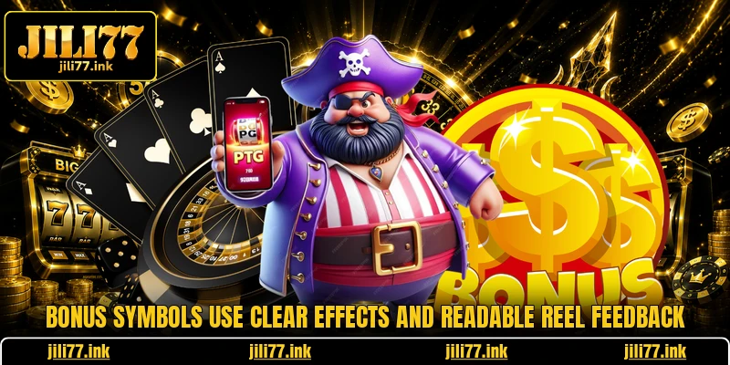 Bonus symbols use clear effects and readable reel feedback
