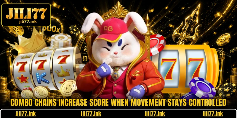 Combo chains increase score when movement stays controlled