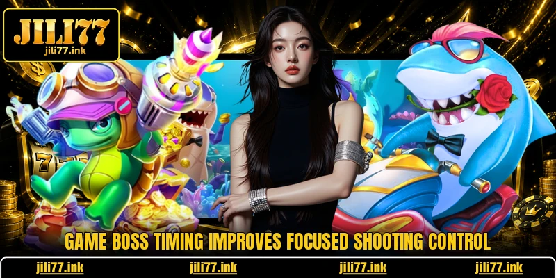Game boss timing improves focused shooting control