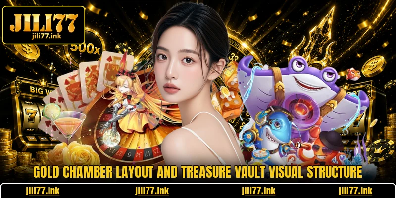 Gold chamber layout and Treasure Vault visual structure