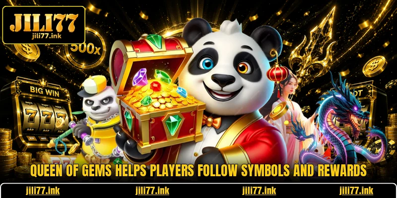 Queen Of Gems Helps Players Follow Symbols And Rewards